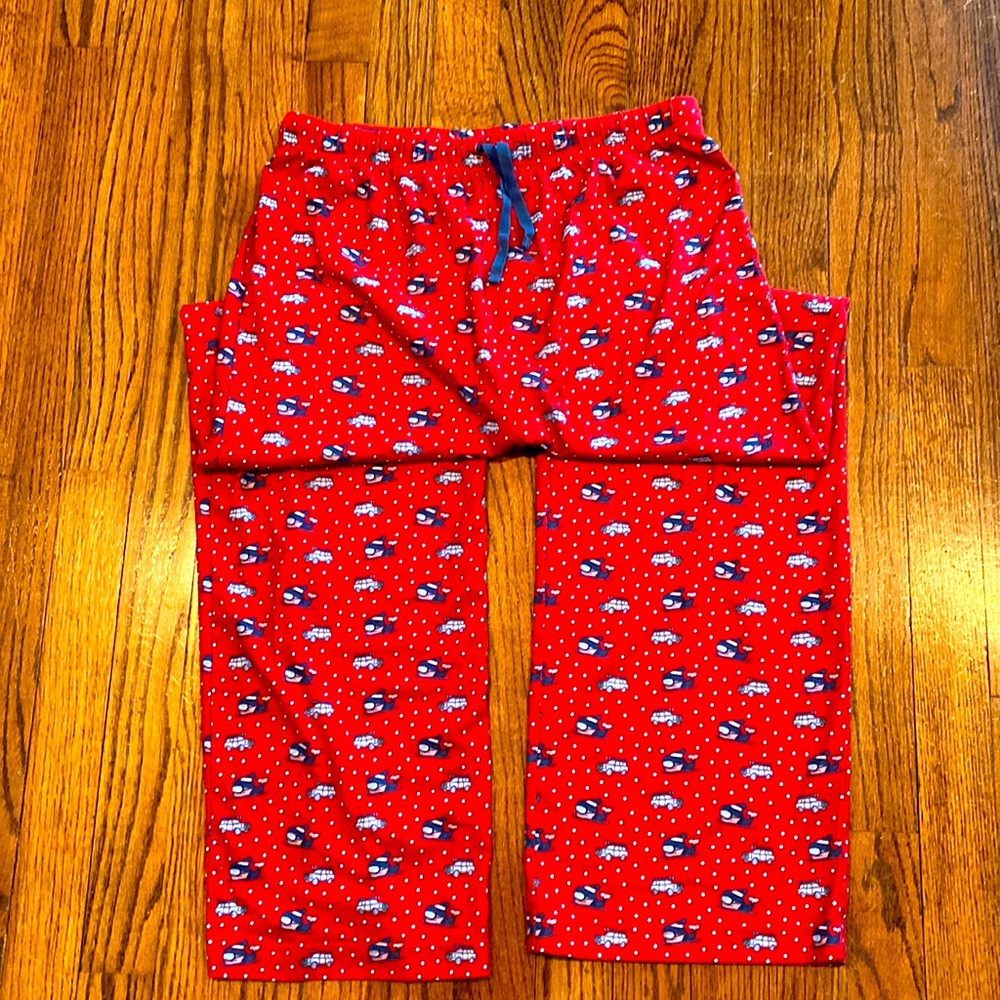 Vineyard Vines kids XL (size 18) winter pajama pants red and blue